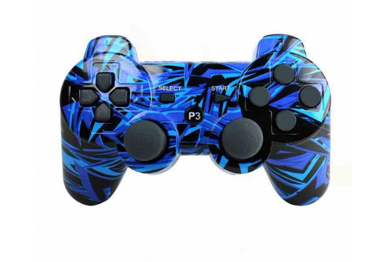 Dualshock 4 ps3. Ps3 дуалшок. Ps3 Controller Wireless Dual Shock Blue. Ps3 синий геймпад. Джойстик от сони плейстейшен 3.